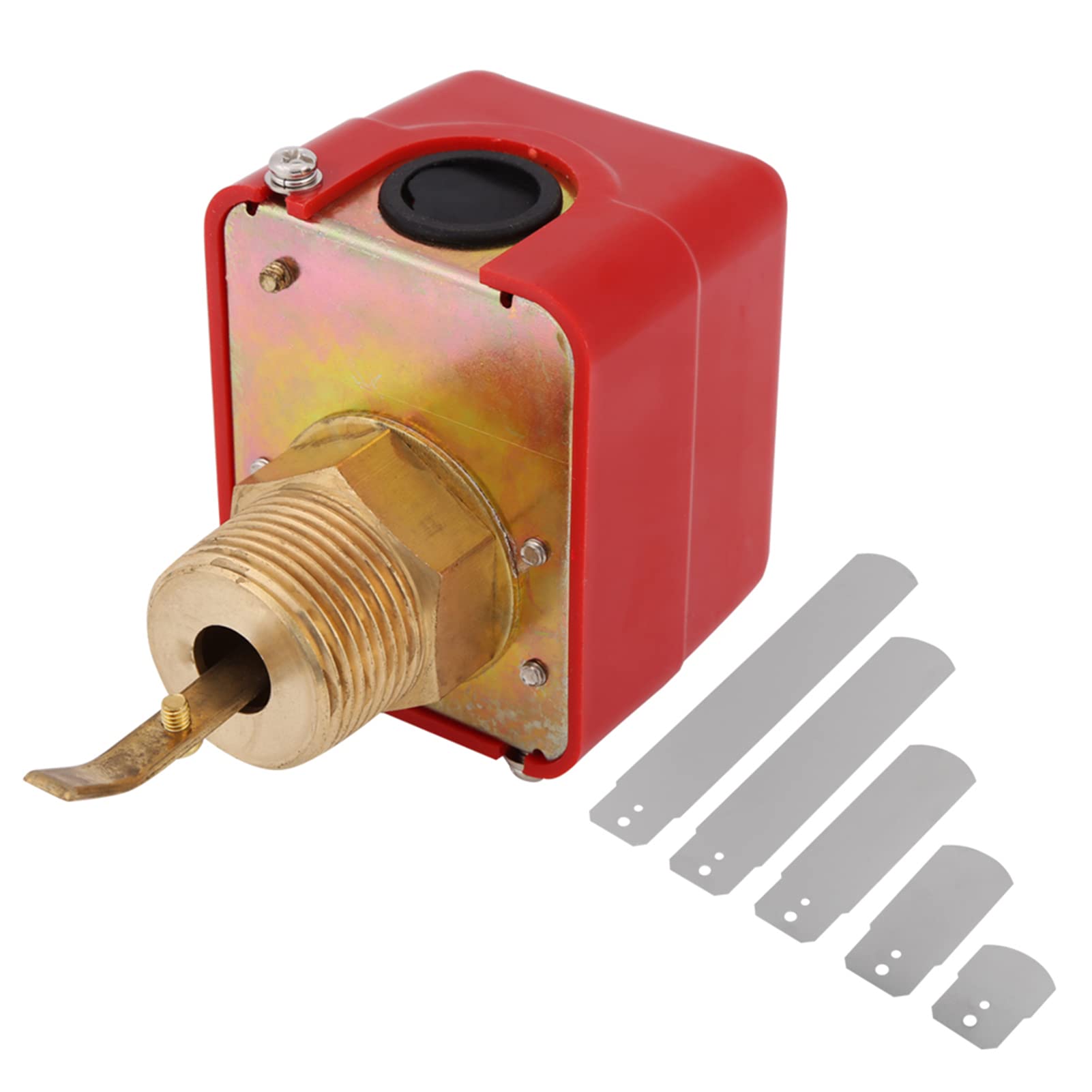Flussostato Acqua in Ottone, Flussostato Flussostato Comando a Paletta Collegamento Filettato NPT per di Trattamento dell'acqua 1pc AC250V 10Bar
