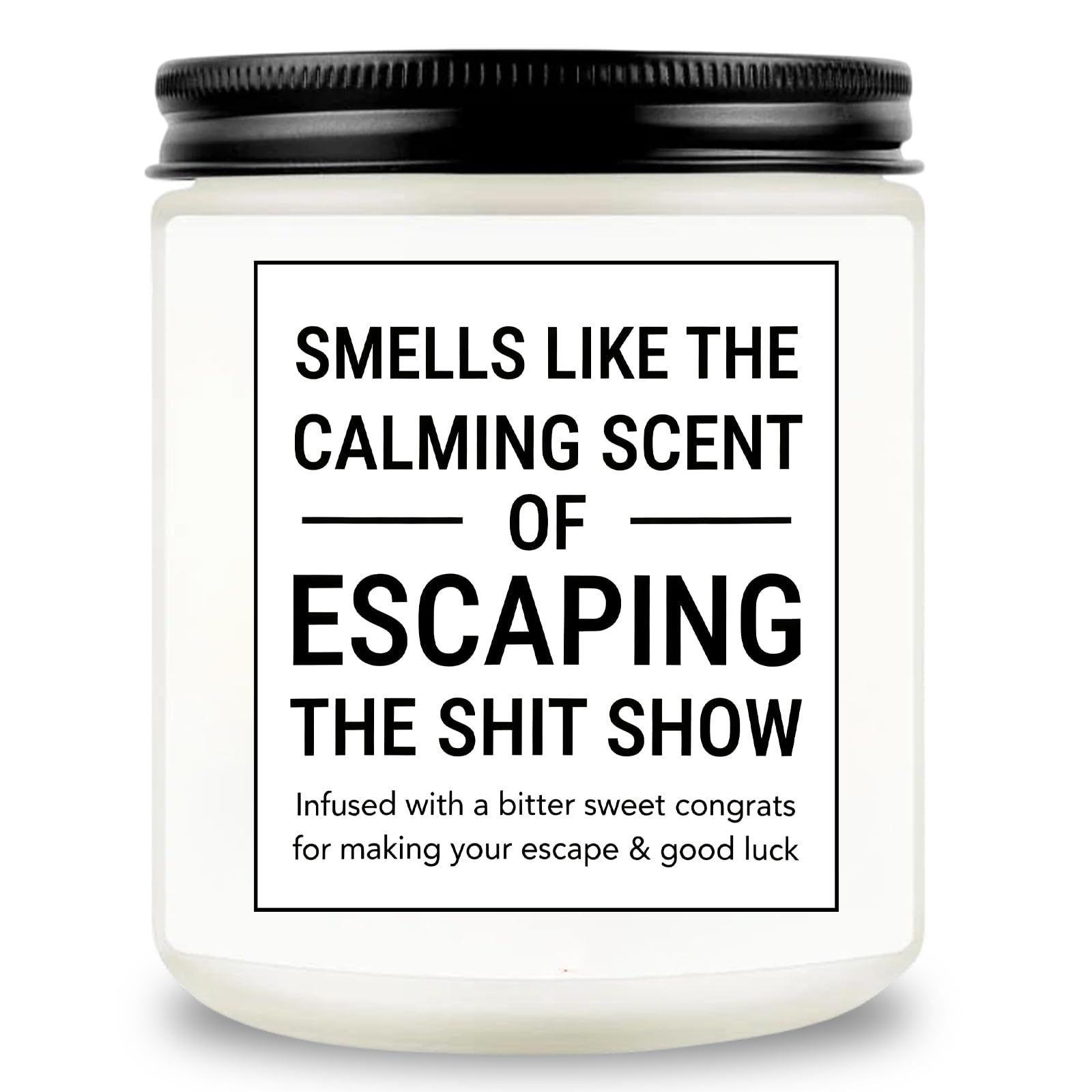 Funny Leaving Gifts for Colleagues Women Men, Unique New Beginnings Scented Candle Retirement Gift Sorry Your Leaving Farewell Gifts for Coworkers Goodbye Work Bestie, Friends (7oz)