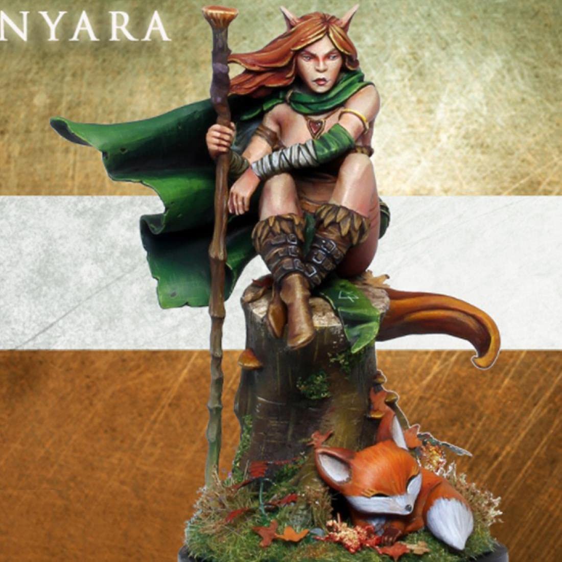 1/24 Figura del Modello in Resina GK, Nyara, Tema Fantasy, Kit smontato e Non Dipinto