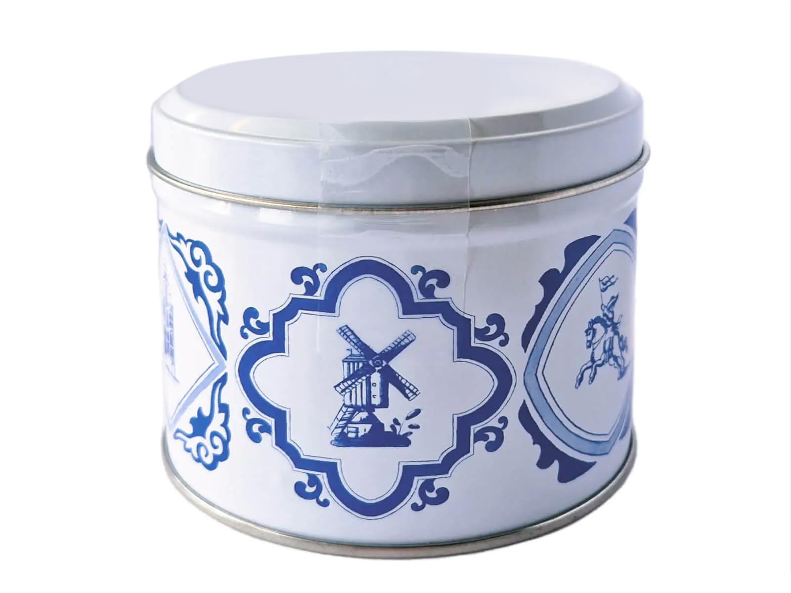 Daelmans Stroopwafels Lata Azul Delft 8 Gofres de Caramelo Holandeses 330 g Snack Clásico Café