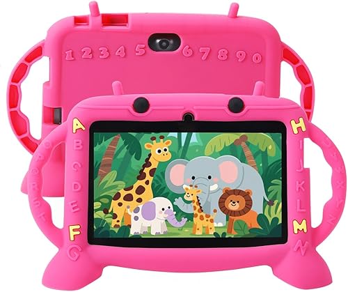 Miniatura 7 de Tablet para niños, tableta de 7 pulgadas con funda para niños de 2 a 10 años, tableta de aprendizaje educativo Android 11, 3 GB de RAM+32 GB de Verde
