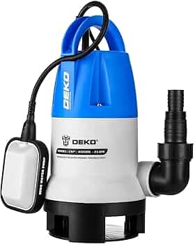 Amazon | DEKO 水中ポンプ 400W 底部入水式 排水ポンプ 最大吐出