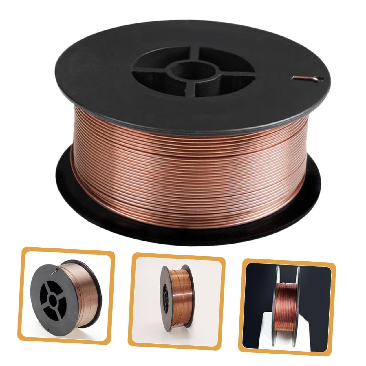 Mikikit Alambre 0, 8 Mm de Acero al Carbono de Soldadura sin Gas | 1 Rollo, Núcleo Fundente para Soldador Mig, Uso en Fabricación y Tanques