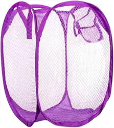 Cesto Organizador Roupa Brinquedos Infantil Telado Dobravel Coloridos (LILAS)