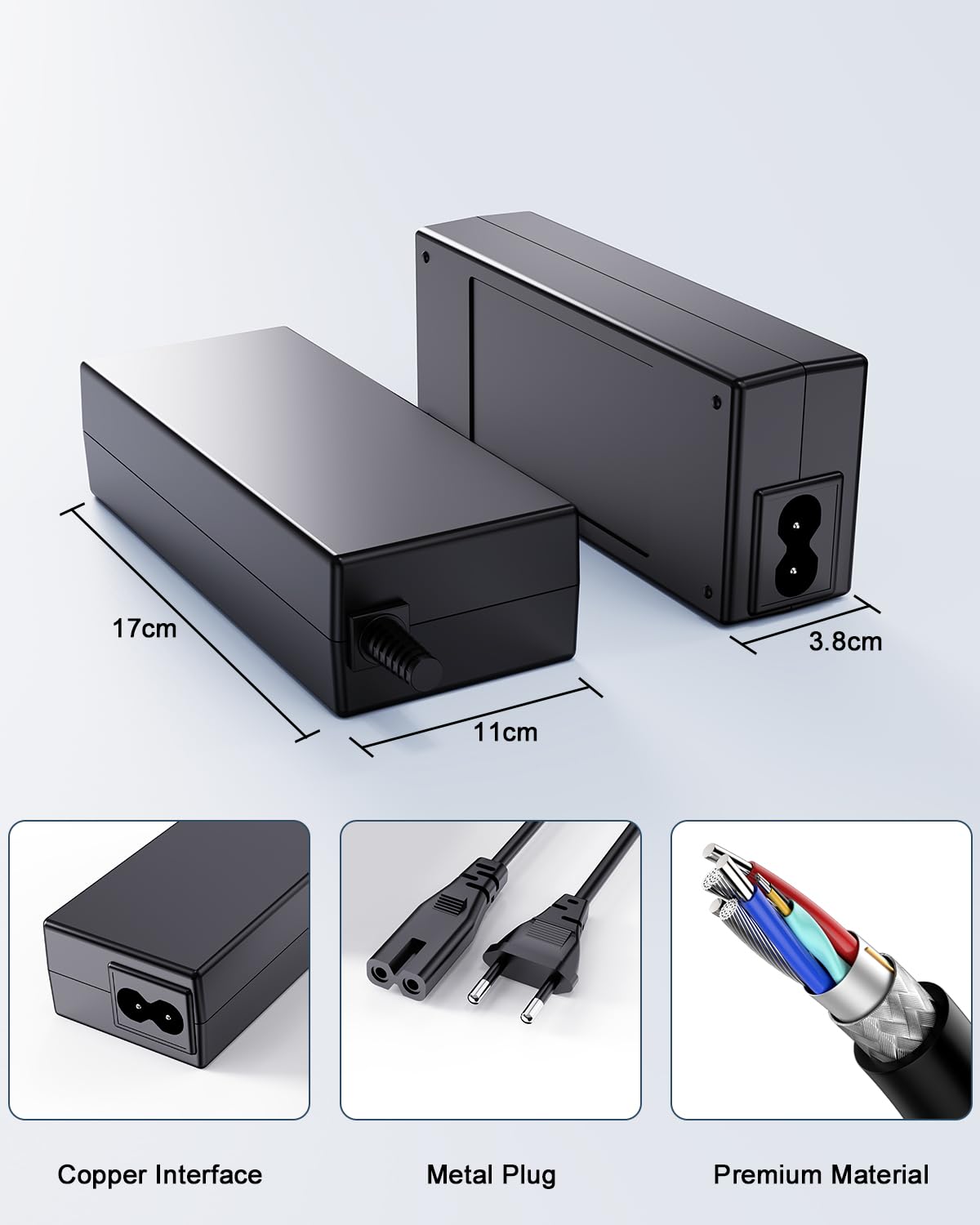 19V 65W Ladegerät Netzteil Kompatibel mit Teufel ROCKSTER Cross, Harman Kardon Go Play, JBL Xtreme, Xtreme 2, Extreme Plus, FUGOO Style Sport Tough XL Bluetooth Lautsprecher Ladekabel Adapter