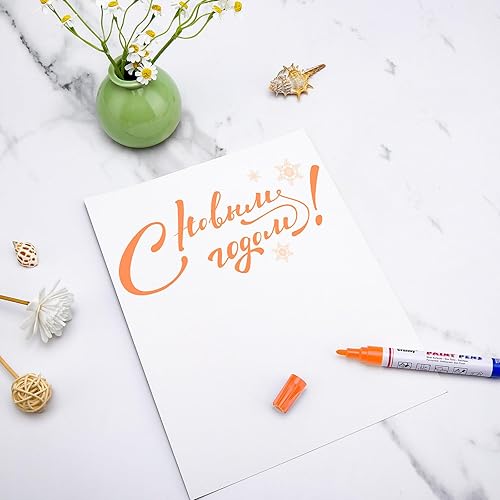 Miniatura 8 de Marcadores de pintura rosa, paquete de 8 bolígrafos de pintura permanente a base de aceite, impermeables, de secado rápido, para pintura de rocas,