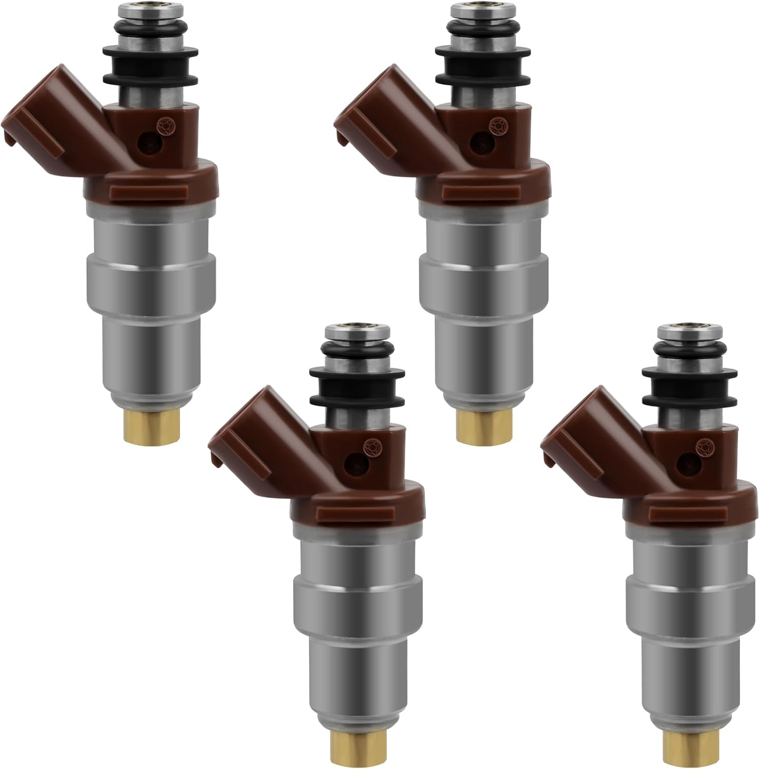 SCITOO 4Pcs 2 Holes Fuel Injectors fit for 1996-2000 for Toyota for 4Runner, for 1996-1998 for Toyota for T100, for 1995-2000 for Toyota for Tacoma 23250-75050 FJ377 54212219 84212305 2320979095