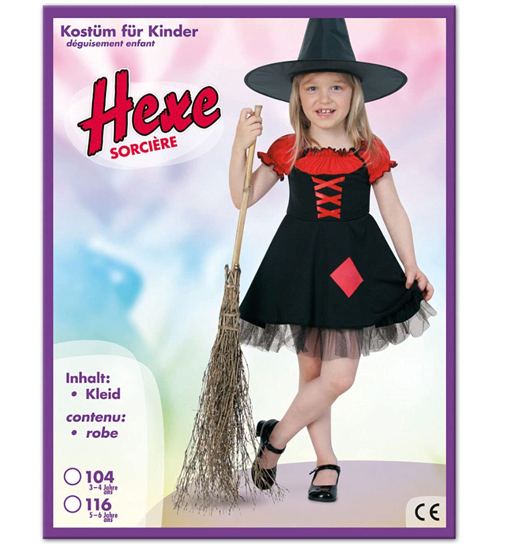 'Child Costume "Witch Pia Dress in Size 104/116 * NEW FOR Pibivibi