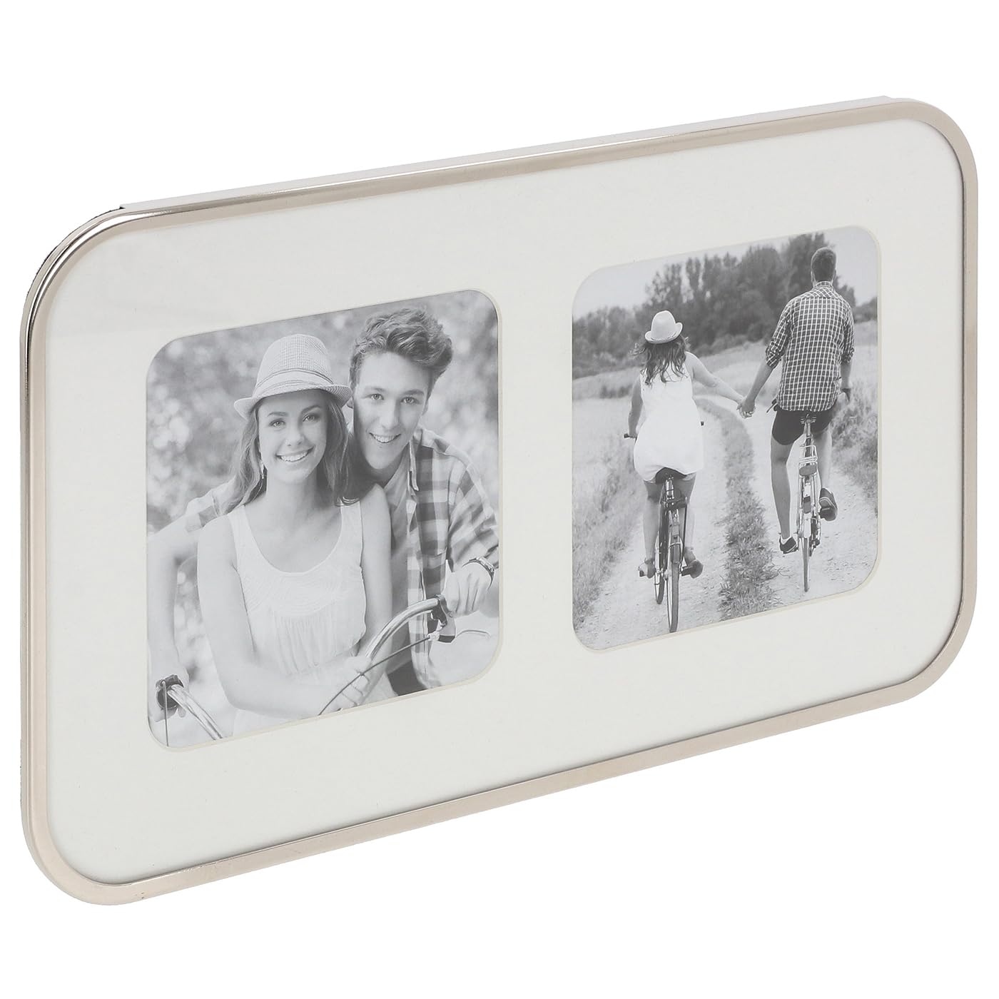 Shudehill Giftware Silver & Gold Curve Frames In Different Sizes, Shapes & Colours (, Double 4X4)