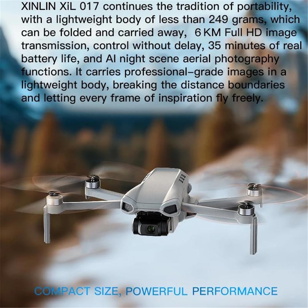 Single battery,017 dron 4k hd kamera 3-osiowy gimbal ekran dotykowy 249g ultralekka konstrukcja bezszczotkowy eis elektroniczny zdalnie sterowany quadrocopter
