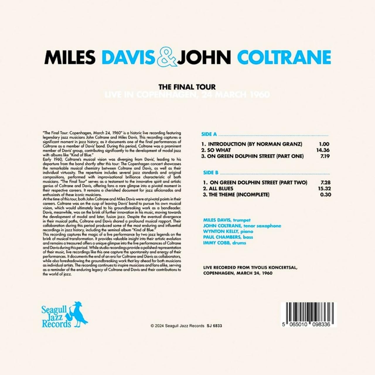 Miles Davis e John Coltrane - Il tour finale: Live in Copenaghen, 24 marzo 1960