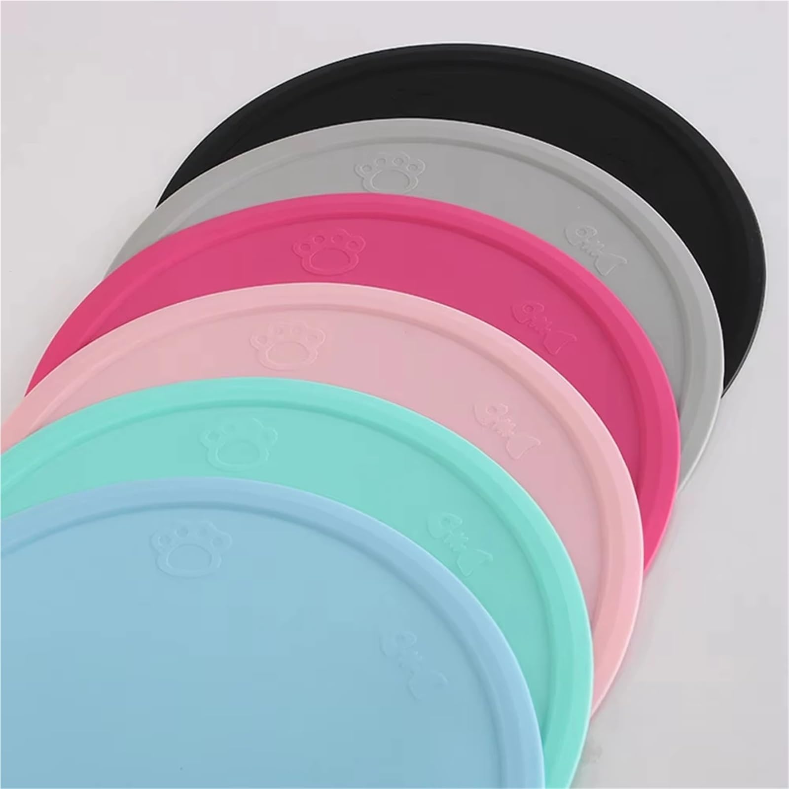 Futtermatten für Haustiere 48 * 27cm Pad Silikon Schüssel Futter Platzierung Hund Zubehör Katze Matten wasserdichte(Green)