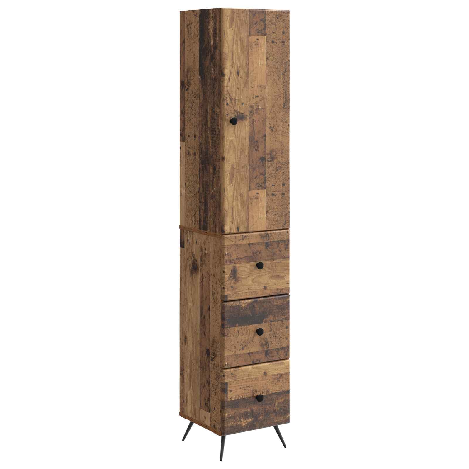 Set di Armadi 2 Pezzi 34,5 x 34,5 x 90 cm in Legno Ingegnerizzato