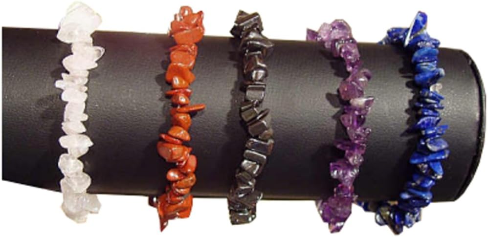 Red Jasper Gemstone Chip Bracelet