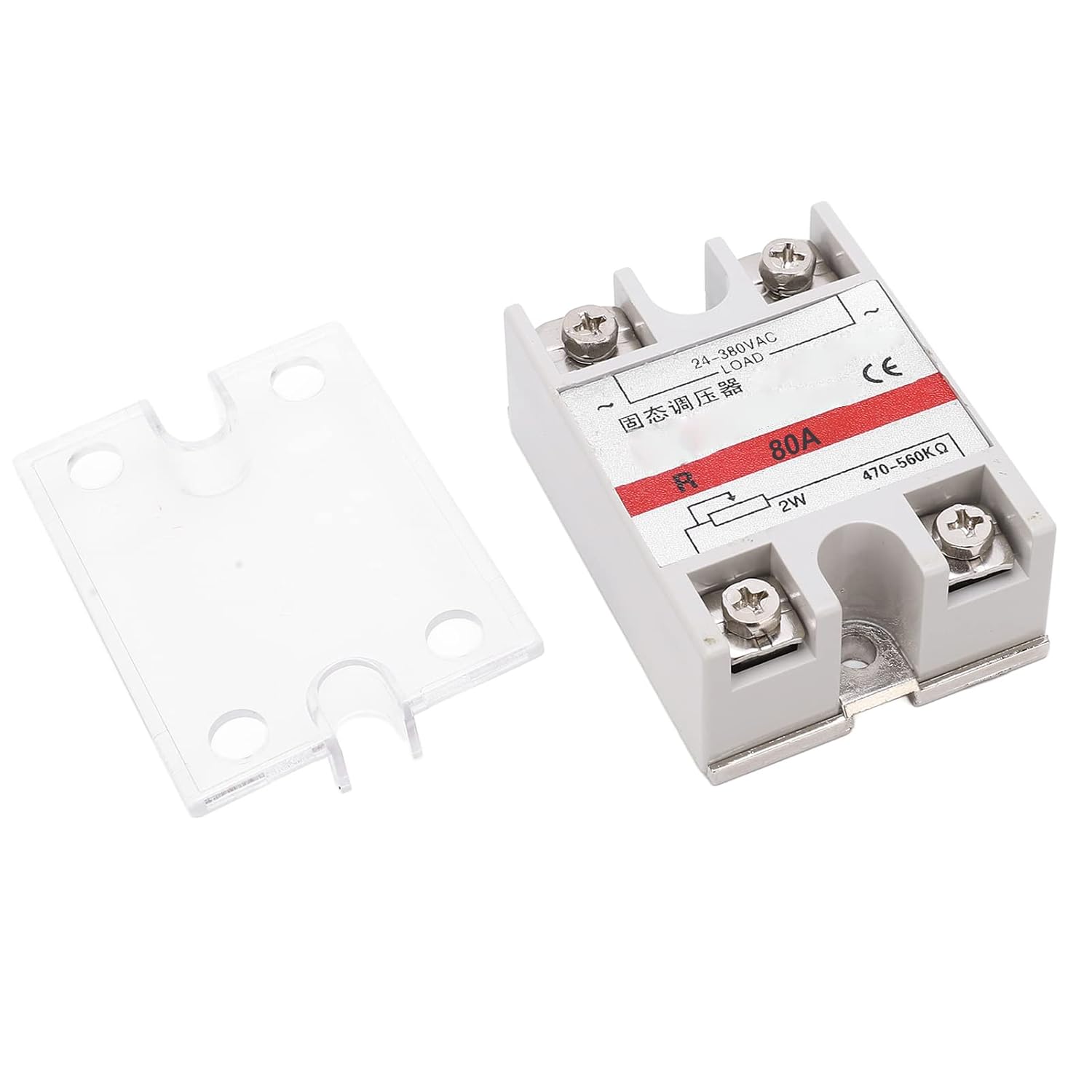 SSR Solid State Voltage Regulator, 24 to 380VAC 80A Resistance Voltage