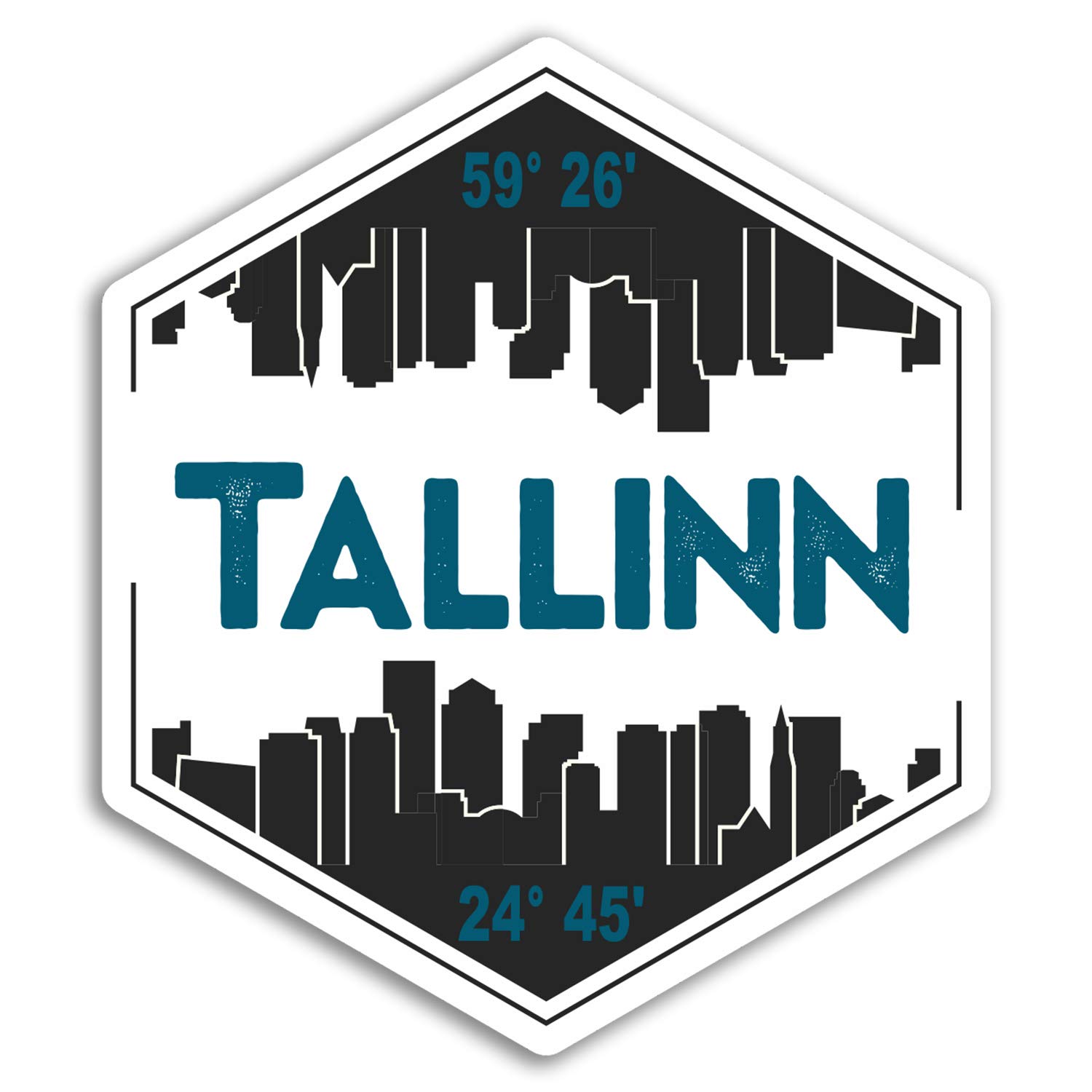 2 x 10cm Tallinn Estonia Vinyl Stickers - Travel Sticker Laptop Luggage #23082 (10cm Wide)