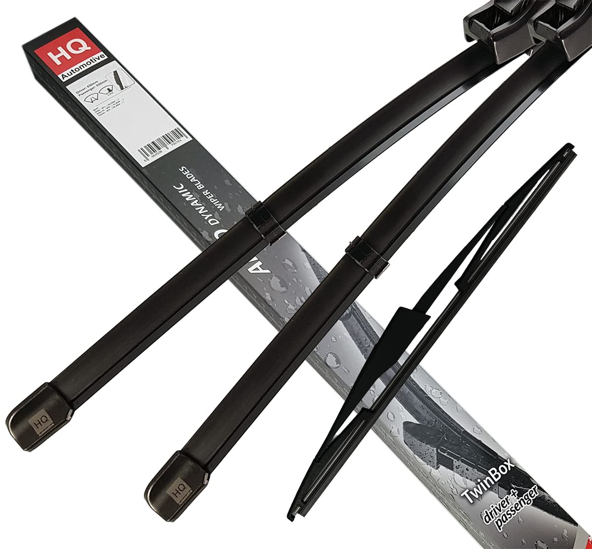 HQ Automotive Wiper Blades for Vw Transporter & California T5 (2009-2013) Front Rear Kit, Adm42-422|Hqa14