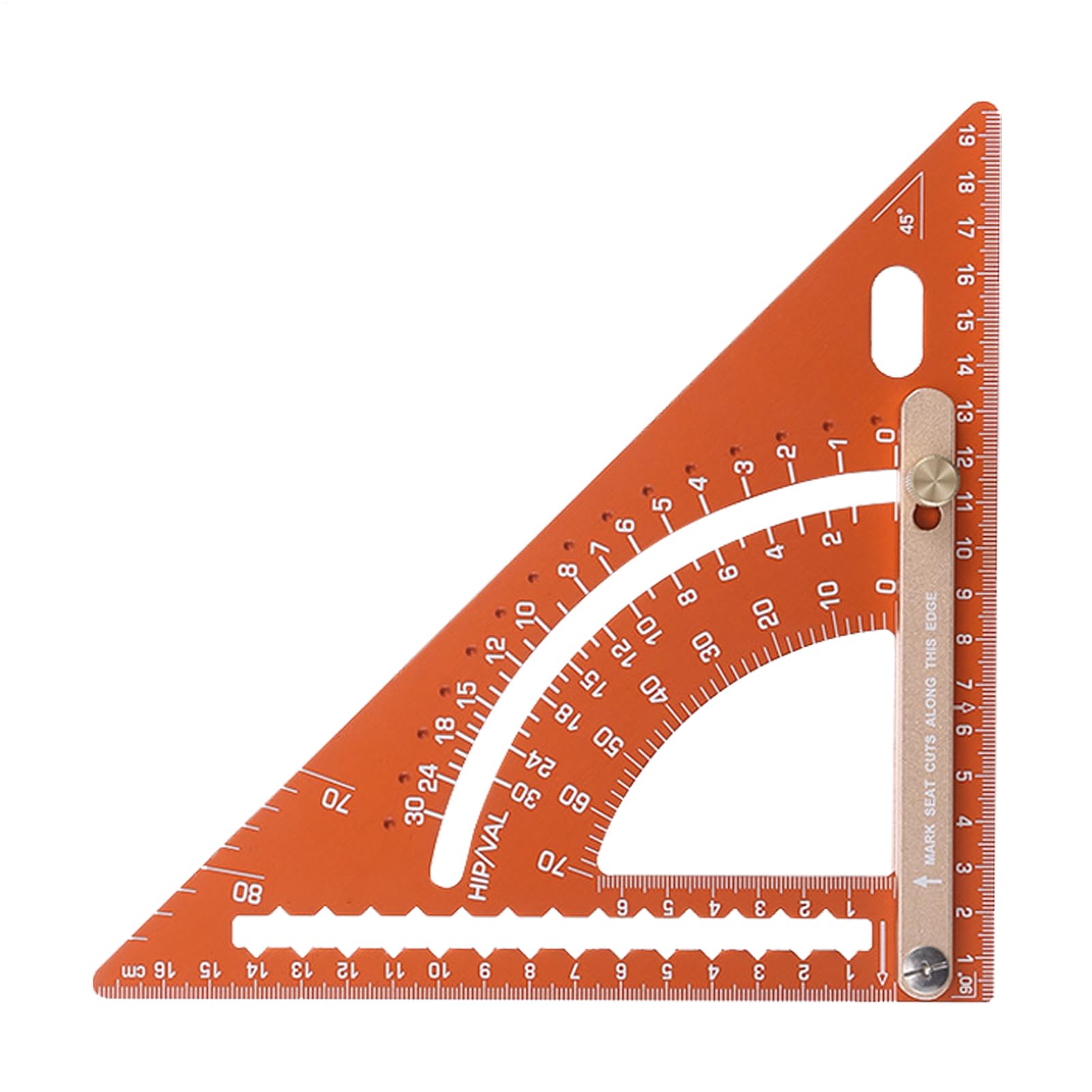 Strumento quadrato, strumento per la misurazione dell'angolo regolabile | Rafter Framing Square, per professionisti, hobbisti, donne costruttori
