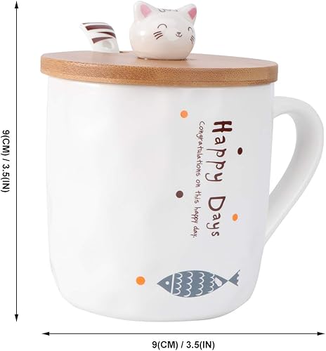 Miniatura 5 de 1 Set Fish Mug vasos con Tapas para bebidas Ceramic Coffee Cups with lids Coffee Cup with lid Practical Cup Drinking Cup - Mug Cup Beautiful Mug