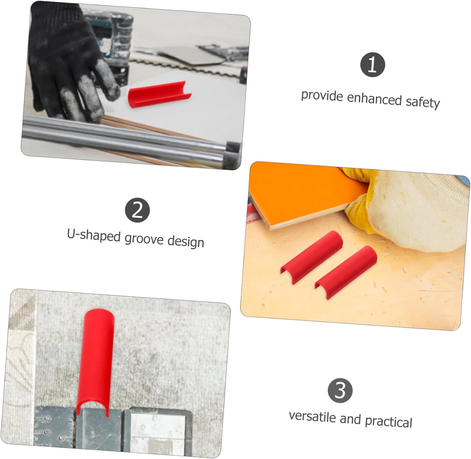 10Pcs Tile Cutter Sleeves U Shape Protective Guide Positioning for Manual Tile Cutting Machine Durable Easy Installation Reliable Tile Cutter Parts