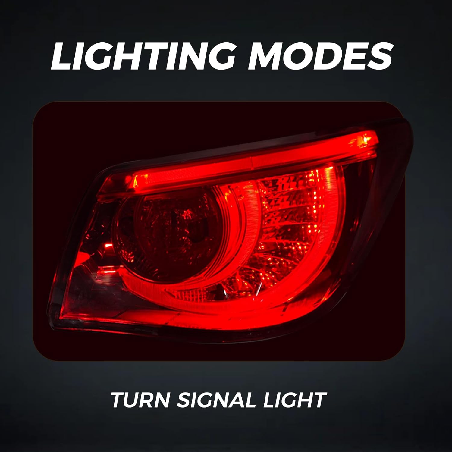 LED Tail light Assembly compatible for Infiniti Q50 Q50s 2014-2017 Taillights Rear Taillamp Assembly Replacement Left (Driver Side)