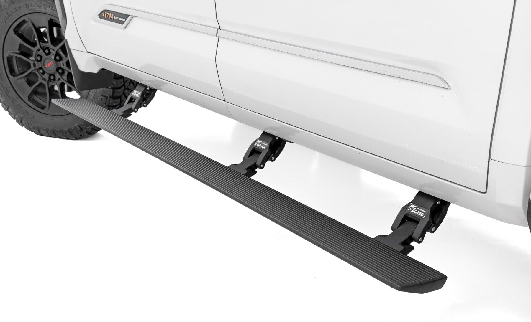 Rough Country Power Running Boards with LED Step Lights for