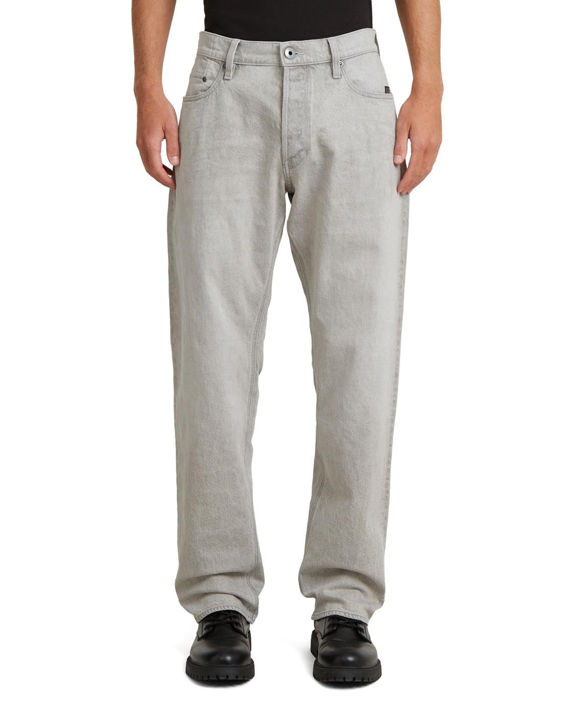 G-STAR Men's Dakota Regular Straight Jeans, Gray, 36W x 38L