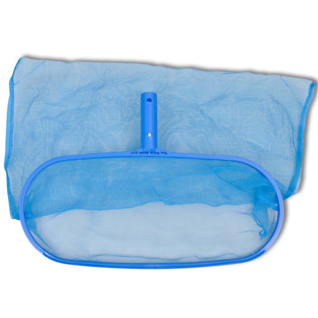 Festnight Kit Entretien Piscine avec Brosse Accessoires Piscines avec Manche Téléscopique Bleu