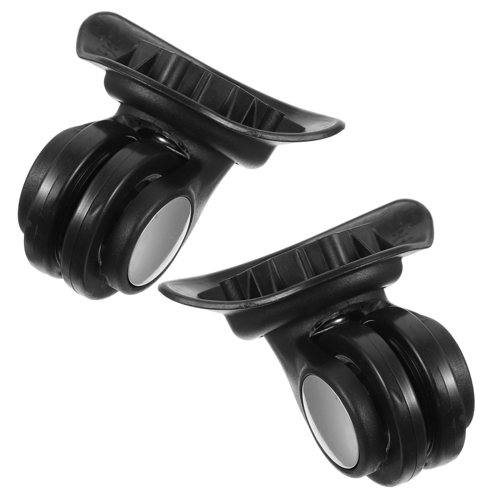 LIFKOME 5 Set Di Ruote Di Ricambio Per Valigie Ruote Girevoli in Plastica Per Bagagli Ruote Di Ricambio Per Bagagli Nere Set Da 2 Pezzi*5