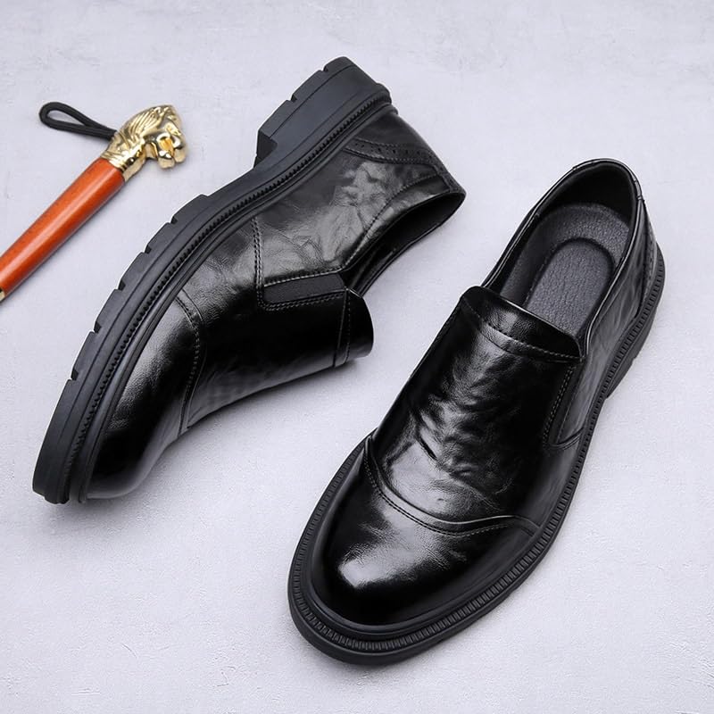 Men's Business Casual Oxford Shoes Slip-On Lightweight Classic Walking Comfortable Dress Loafers2
