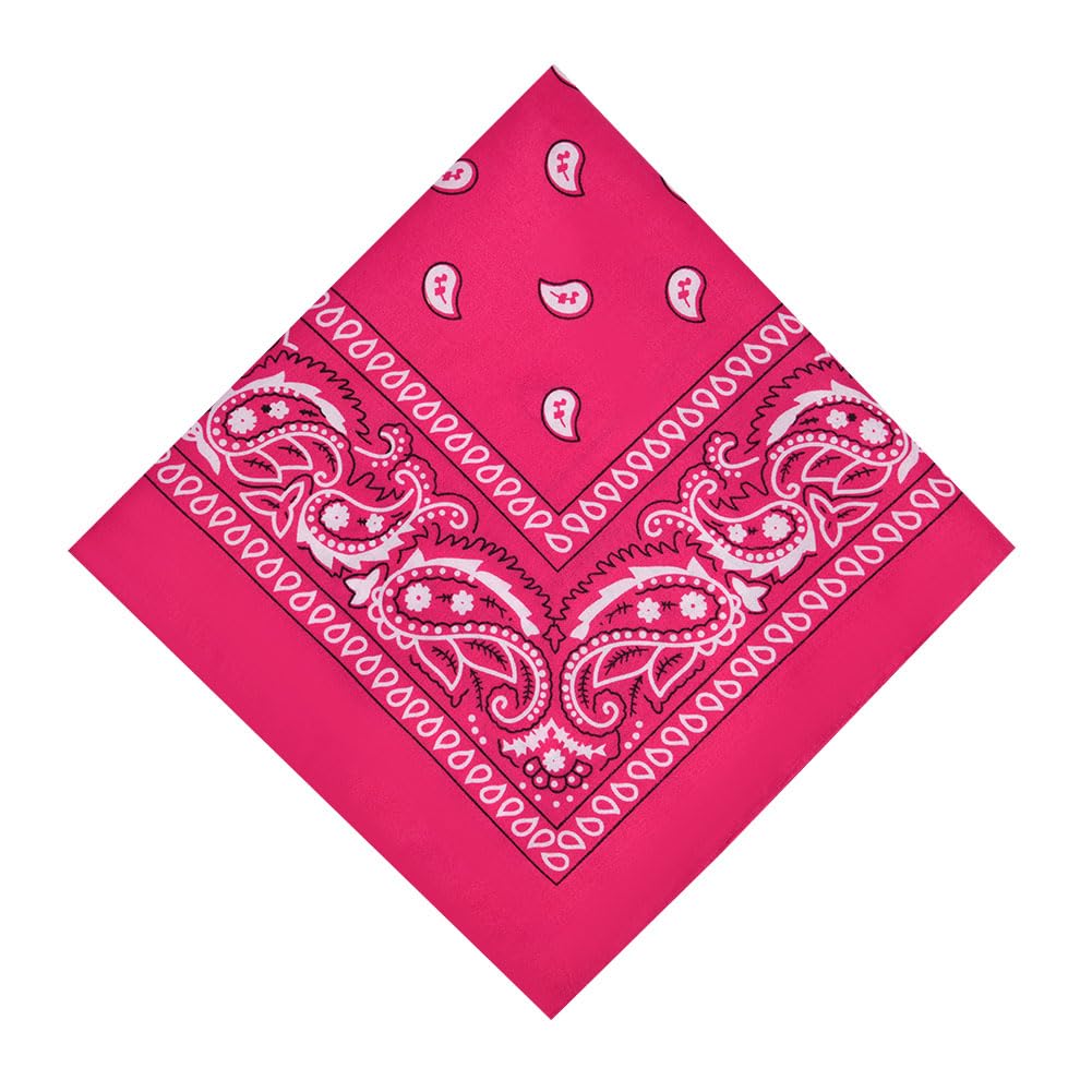 Aomig Bandana Head Scarf for Men and Women, Stylish Cowboy Headband Handkerchief, Multi-purpose Hair Scarf Paisley Print Unisex Headwraps, Bib Party Face Covering Headwear for Motorcycling — view 21