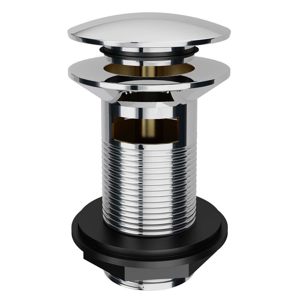 The Home Store | Chrome Slotted Basin Sink Tap Push Pop Up Click Clack Bathroom Waste Plug