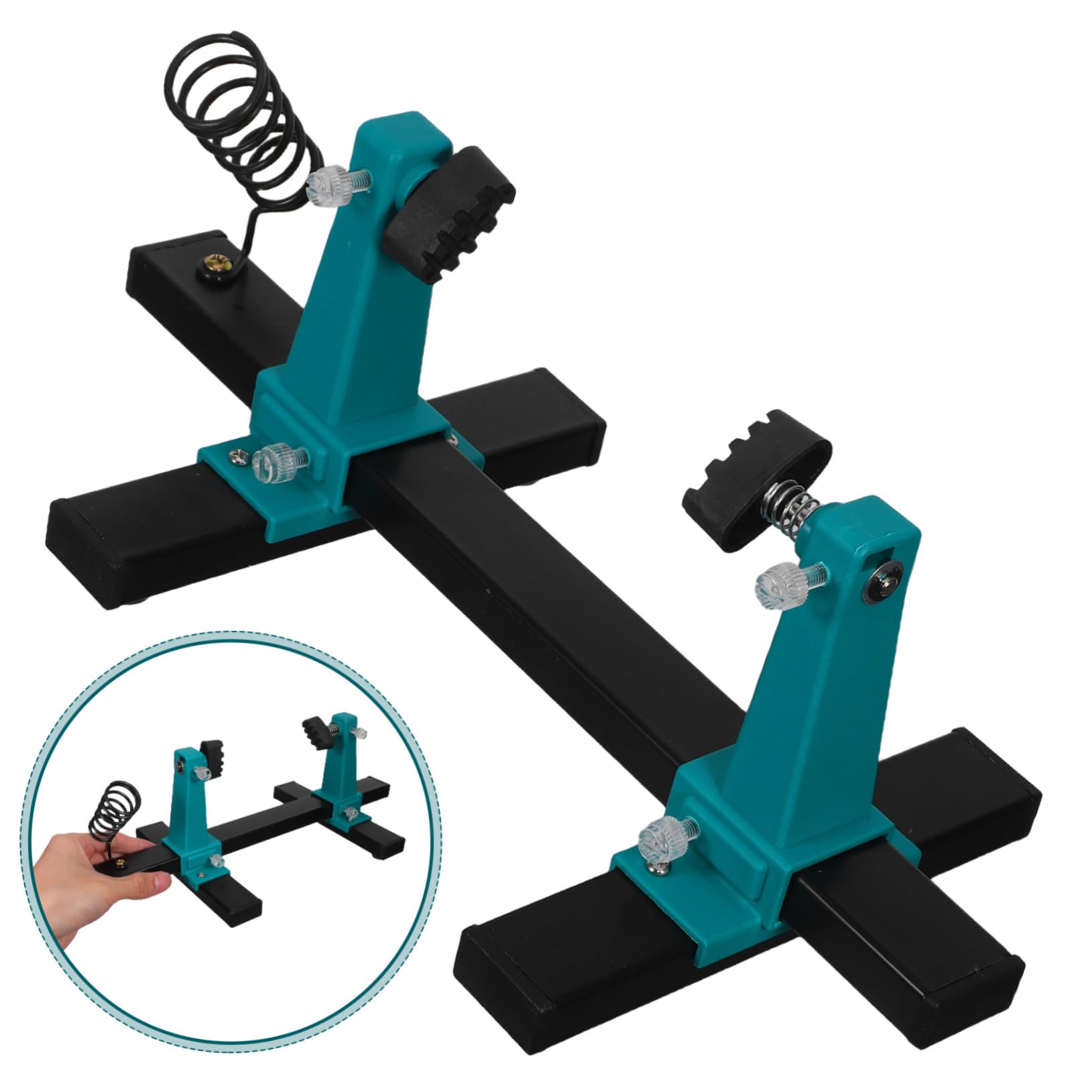 Soporte para Circuito Ajustable con Pinzas de Soldadura y Soporte para Soldador Base Resistente con Rotación para Reparación de Placas Electrónicas
