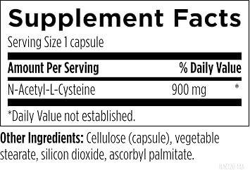 Designs for Health NAC - 900mg N-Acetyl-L-Cysteine, Antioxidant Glutathione Precursor - Detox + Workout Recovery Support - Non-GMO + Gluten Free Supplement (120 Capsules)