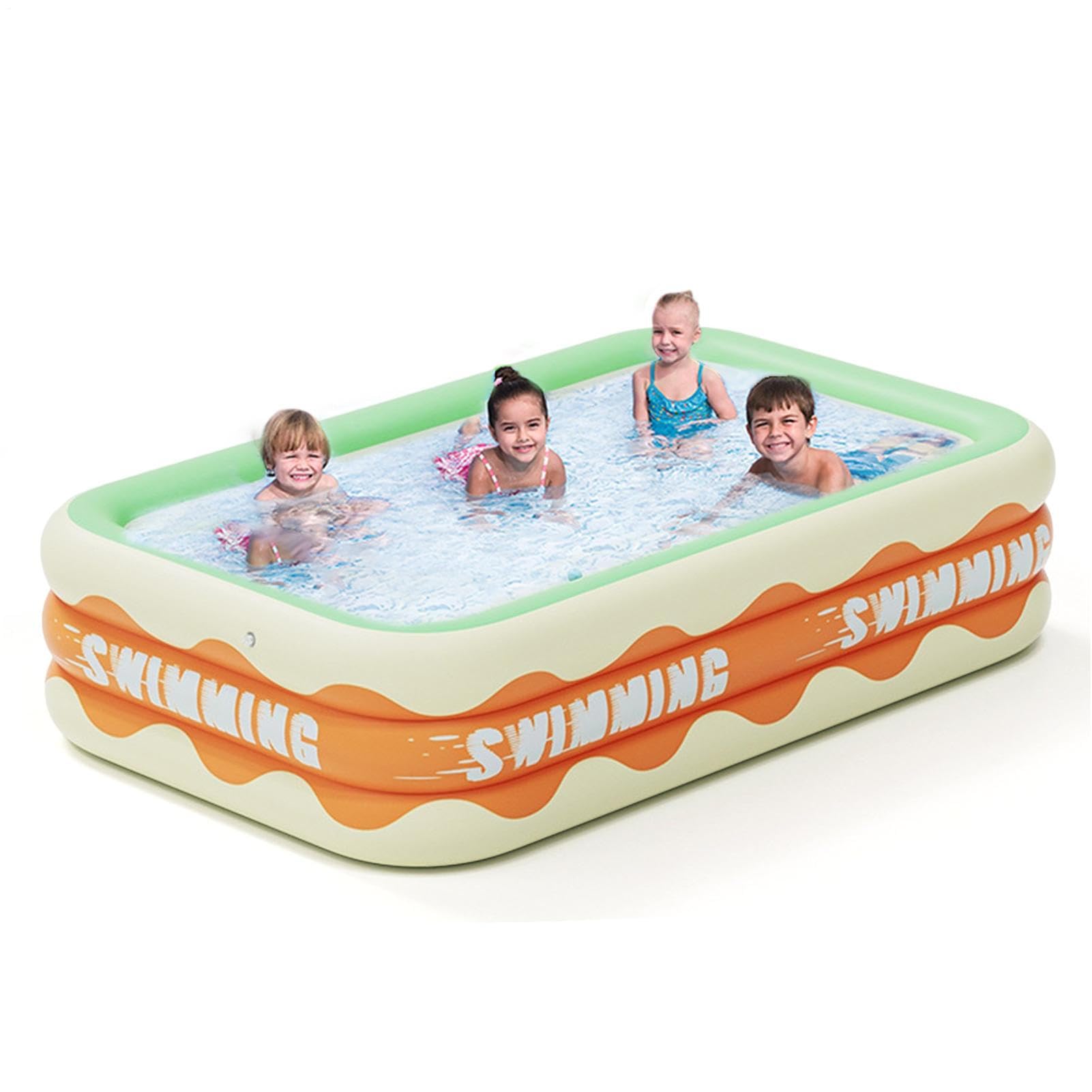 Aufblasbarer Pool Familienpool Für Kinder Und Erwachsene Gartenschwimmbad Familienschwimmbad Sommer Planschbecken