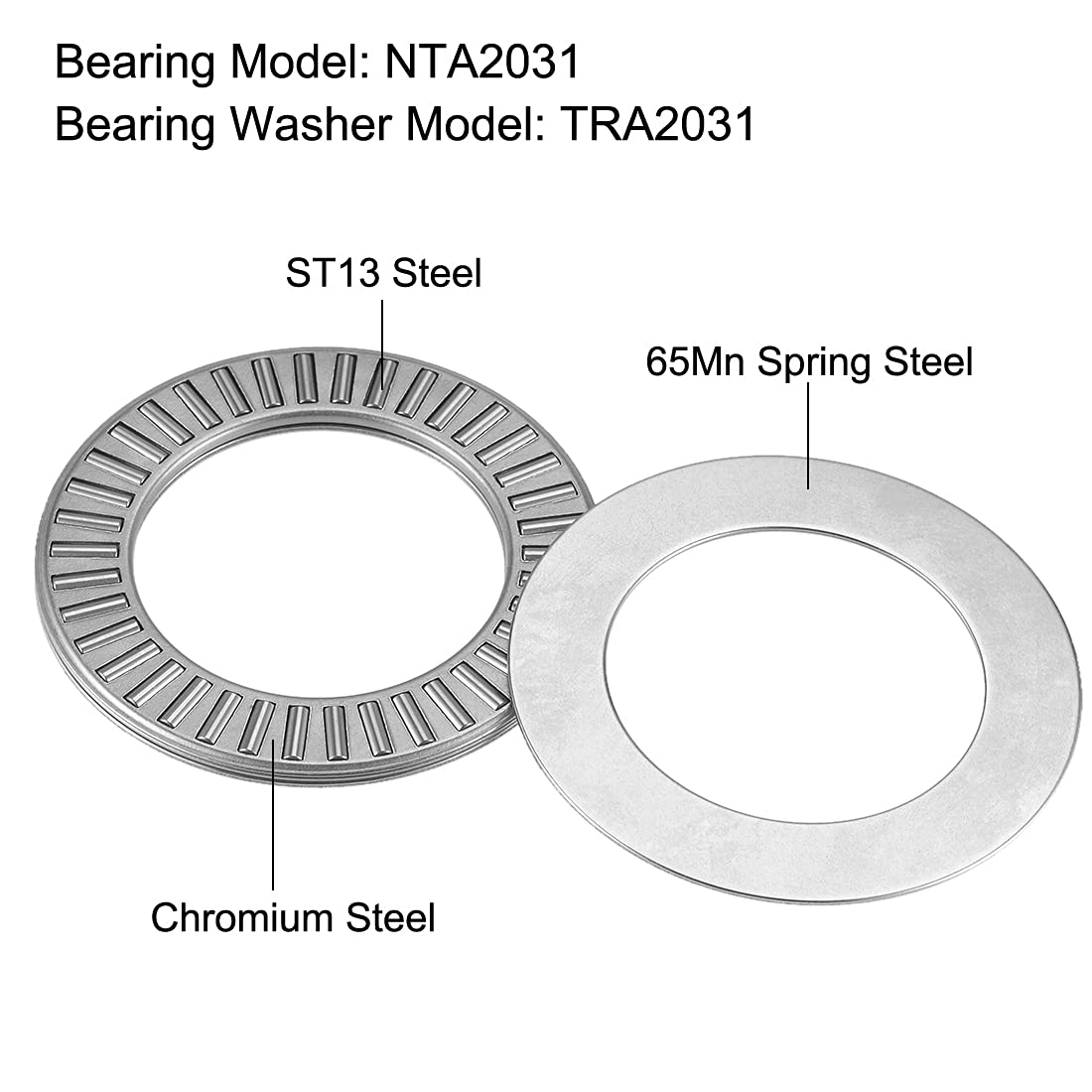 Thrust Needle Roller Bearings - uxcell NTA2031 -2