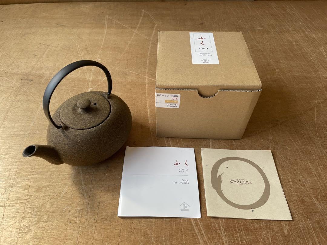 Amazon.co.jp: 菊地保寿堂 和鉄ポット WAZUQU FUKU ss ティーポット  