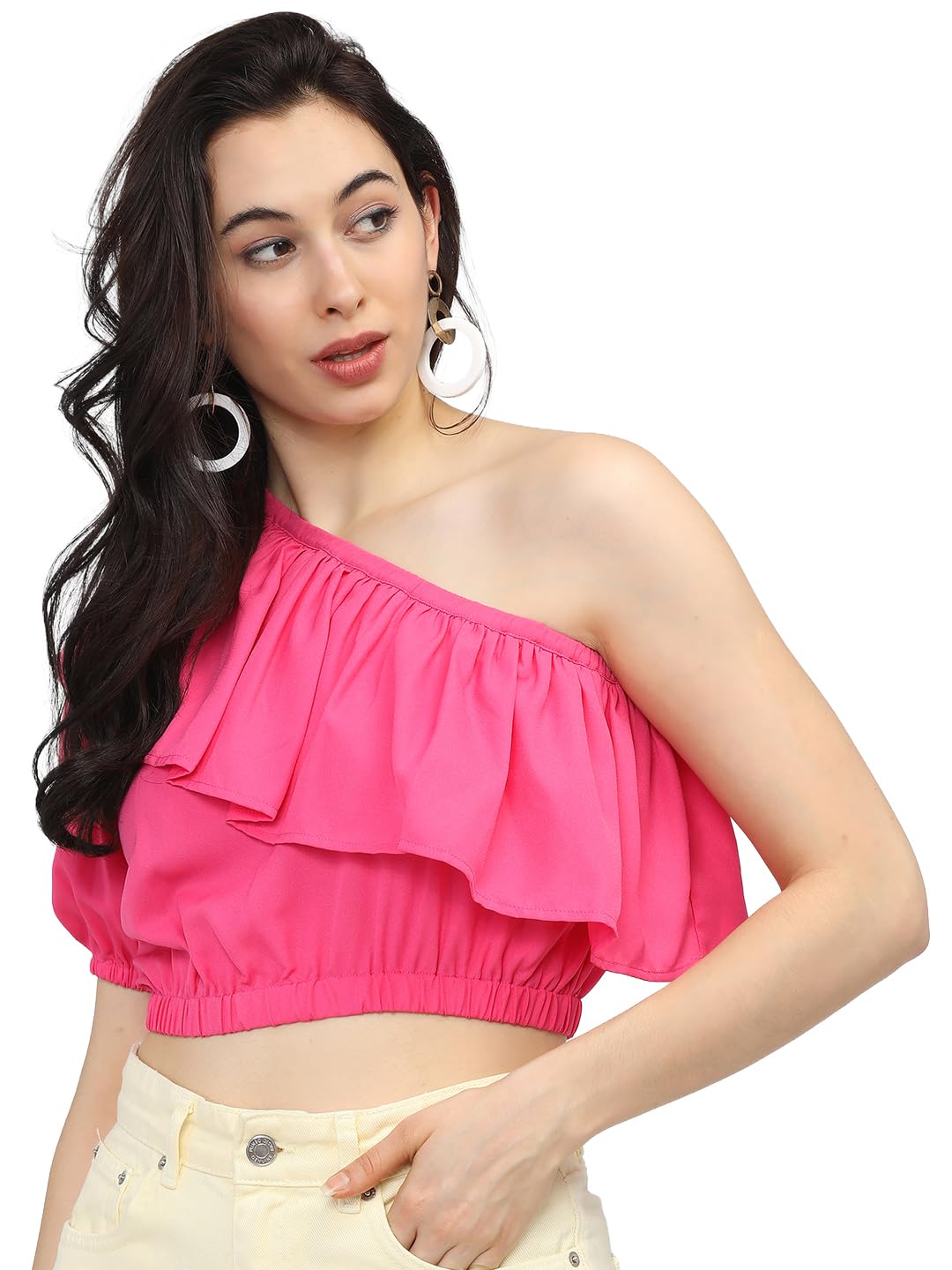 tokyo talkies Women's Solid Regular Fit Tops-picture-45