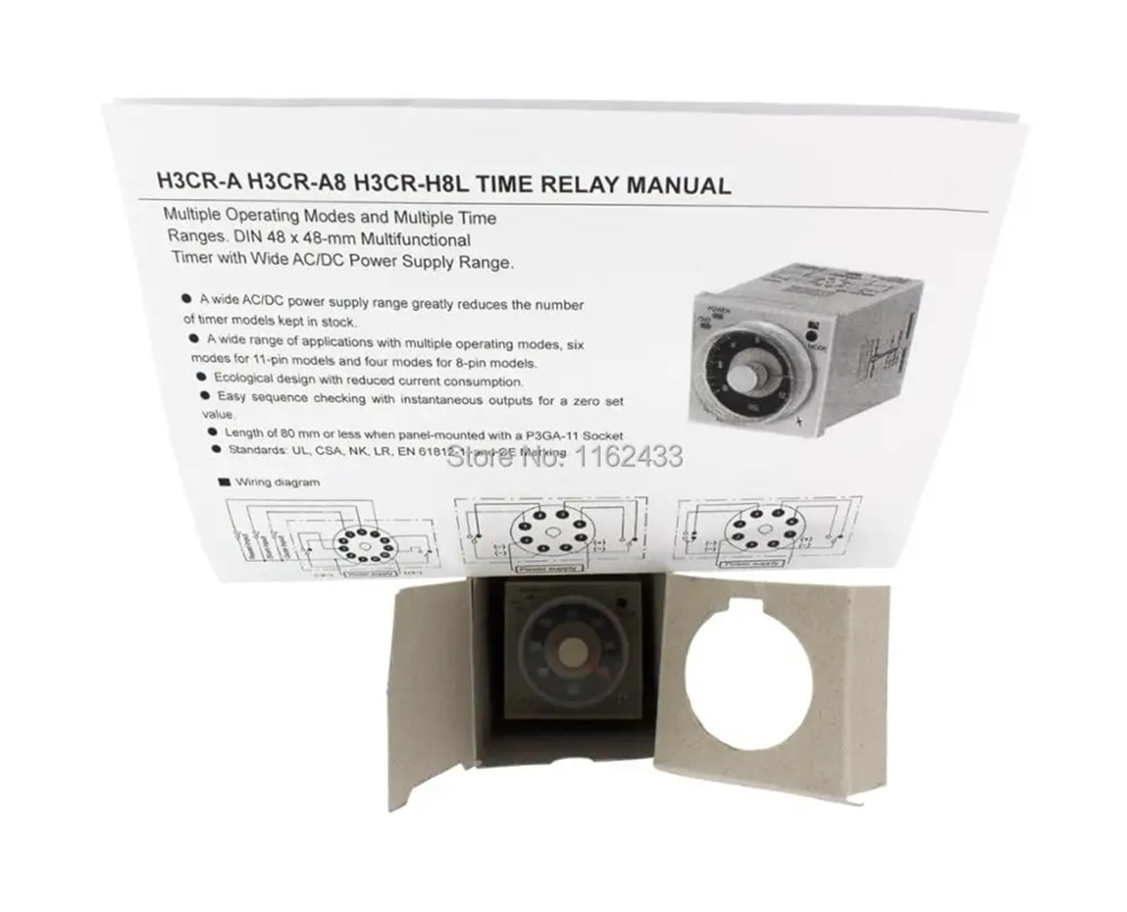 H3CR-A 11 pines DC 12V relé de tiempo 12VDC temporizador