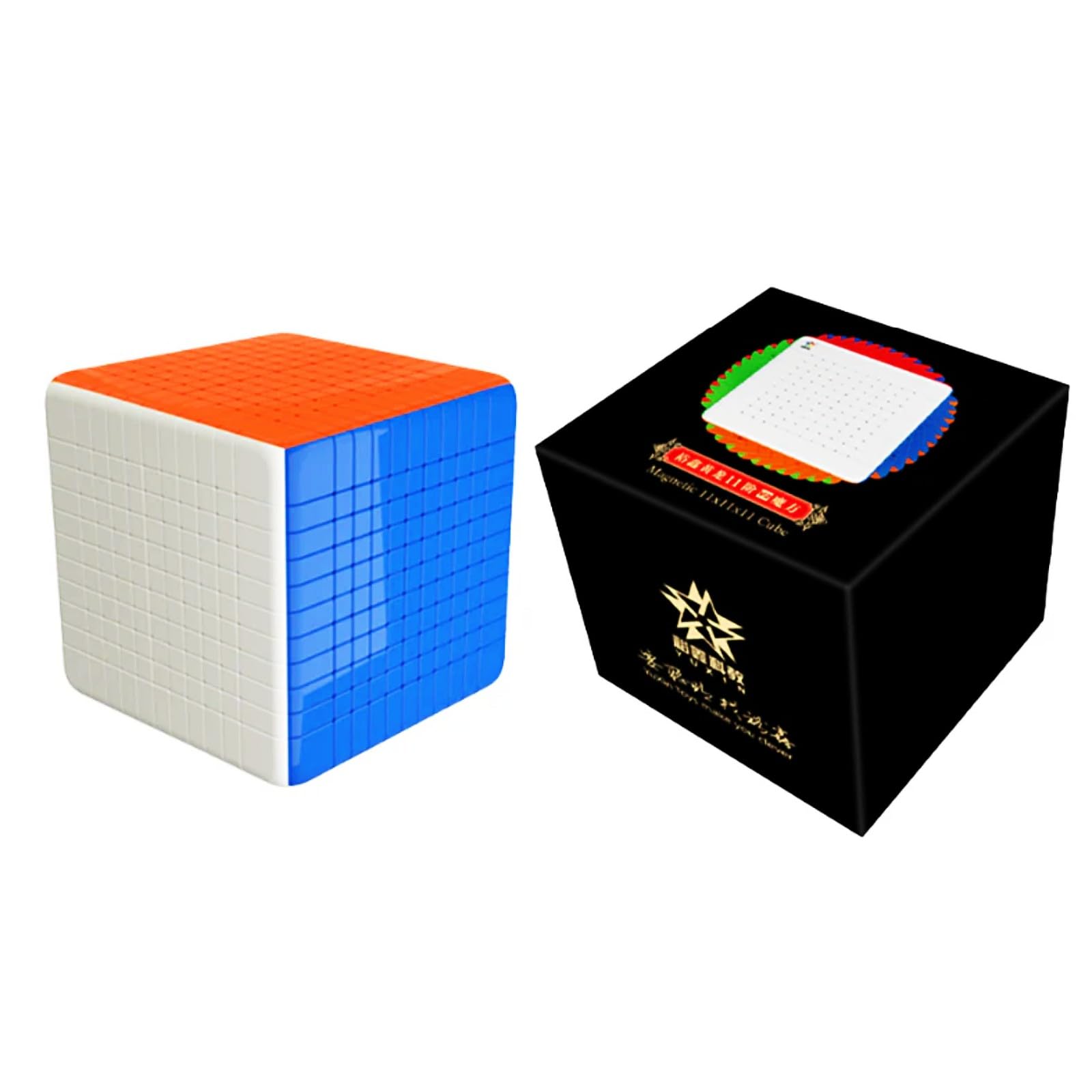 Amazon.com: Cuberspeed YuXin HuangLong 11x11 V2 stickerless Magic