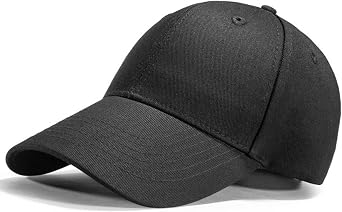 JHDESSLY 100% Cotton Baseball Cap Men Women Vintage Dad Hat Washed Cotton Soft Big Head Adjustable Outdoor