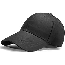 JHDESSLY 100% Cotton Baseball Cap Men Women Vintage Dad Hat Washed Cotton Soft Big Head Adjustable Outdoor