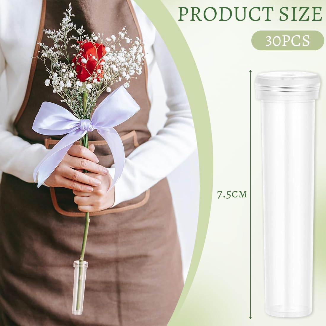 15 Stück Reagenzglas-Vasen – 110 X 24 Mm, 60 Ml, Produktbild-Vorschau 2