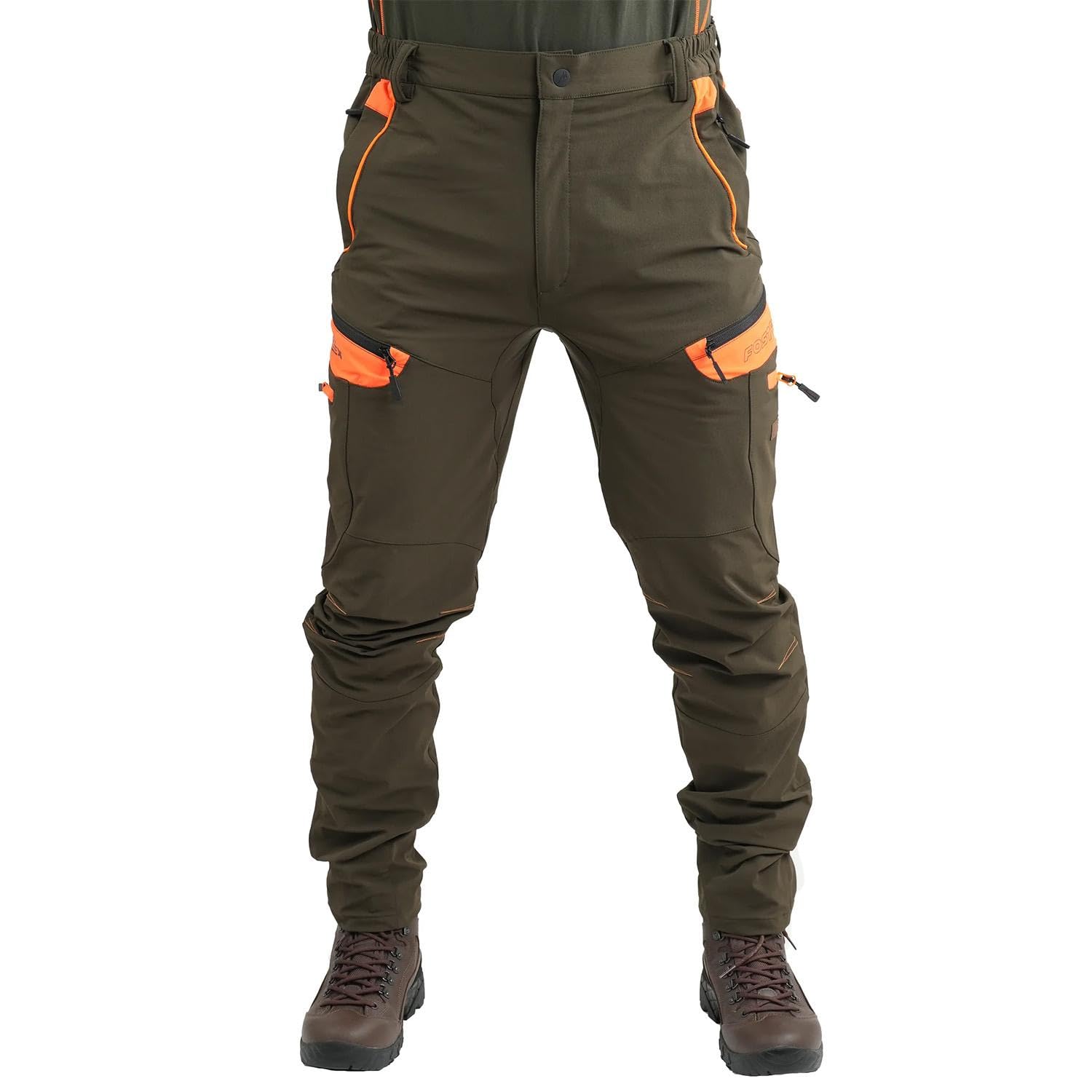 fratelliditalia.org Pantaloni Tecnici Pantalone Robusto Comodo Elasticizzato Traspirante abbiagliamento Caccia