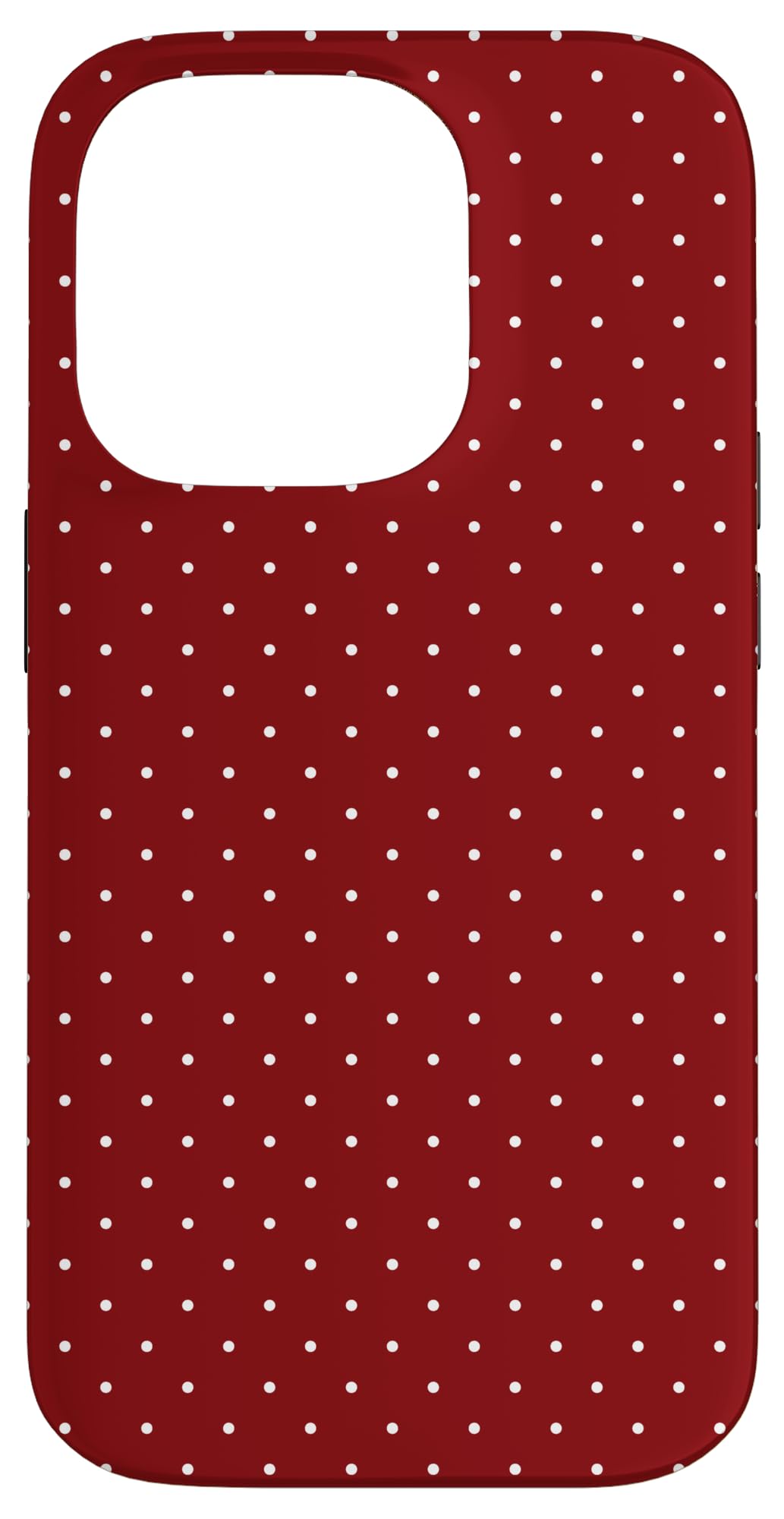 Classic Red Polkadots Pattern, Boho Polka Dot Case for iPhone 14 Pro