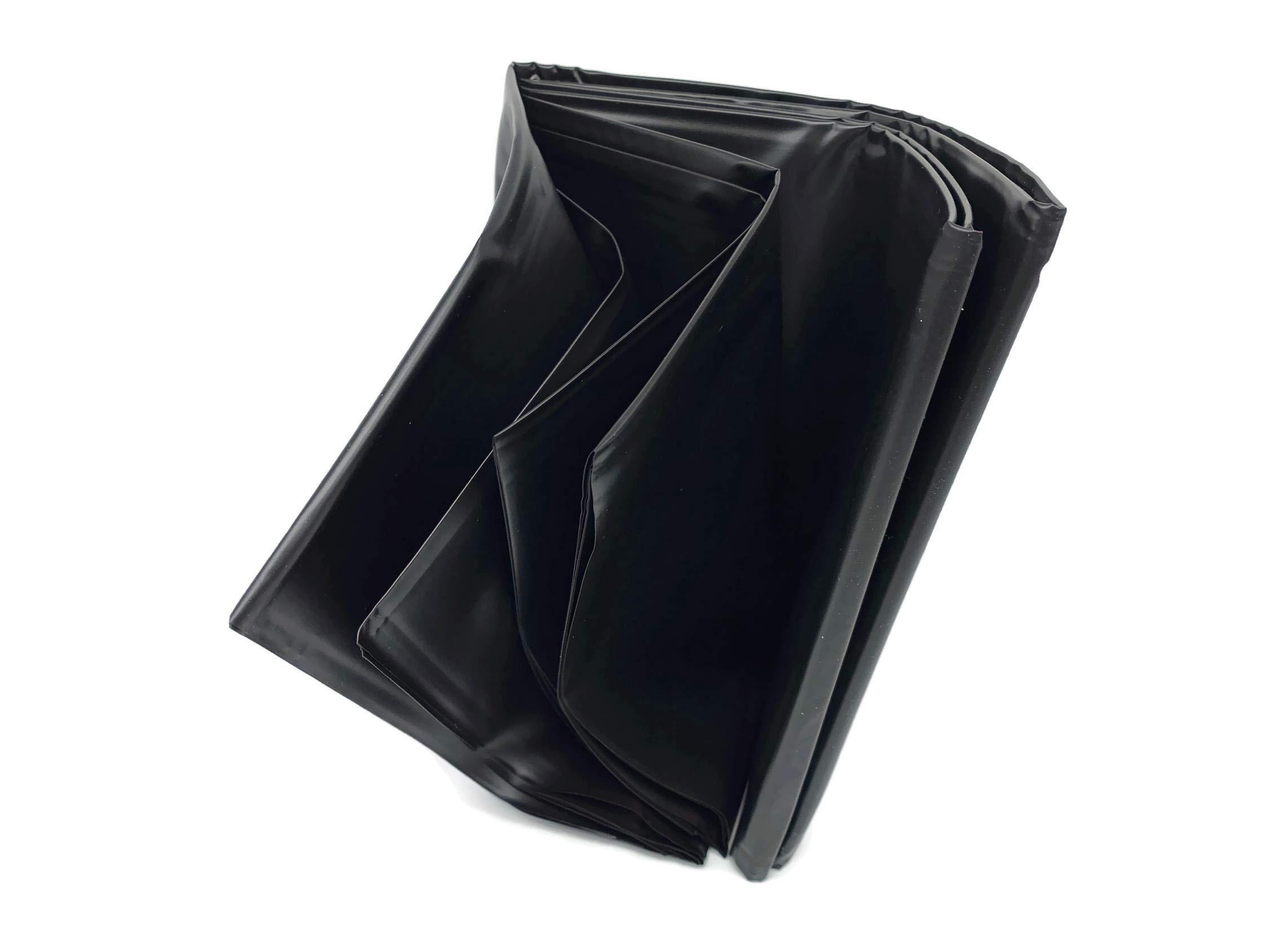 eXODA sábanas Impermeables Negras 220x220 cm sin látex sábanas Ajustadas con Goma para Juegos húmedos fácil de Limpiar y sin olores