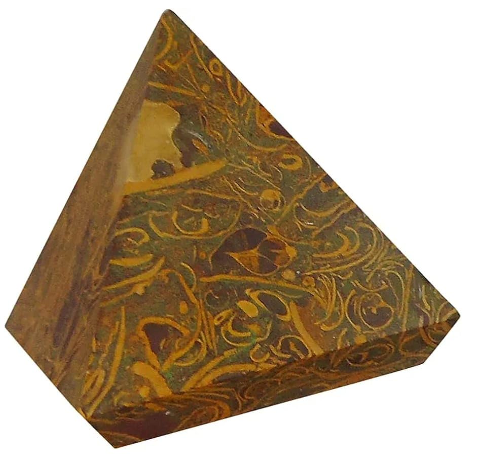 Jaisalmer Bazar Habur Stone Piramide Stone(2Inch * 2Inch * 2Inch)
