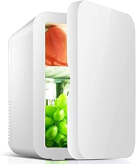Mini Réfrigérateur, 8L Portable Frigo Réfrigération Chauffage Petit Frigo convient Pour Voiture Dortoir Bureau Hôtel-Blanc