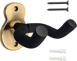 Midyrrg Electric Guitar Wall Mount Angled Guitar Wall Hangers Metal Guitar Holder with Protective Sponge Guitar Hook Retro Guitar Wall Bracket Guitar Stand Wall for Bass Acoustic Guitar Ukulele