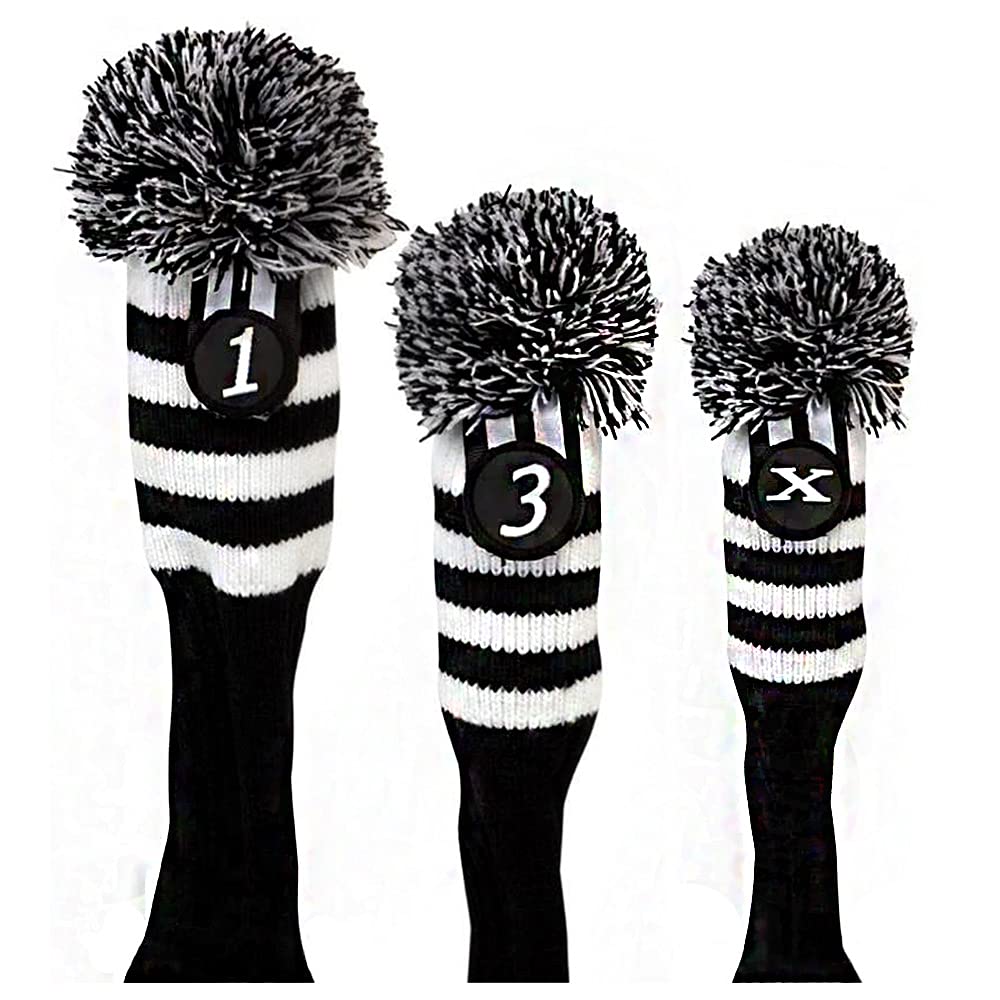 Golf Driver Fairway Headcover Set 3-Pack (460cc)